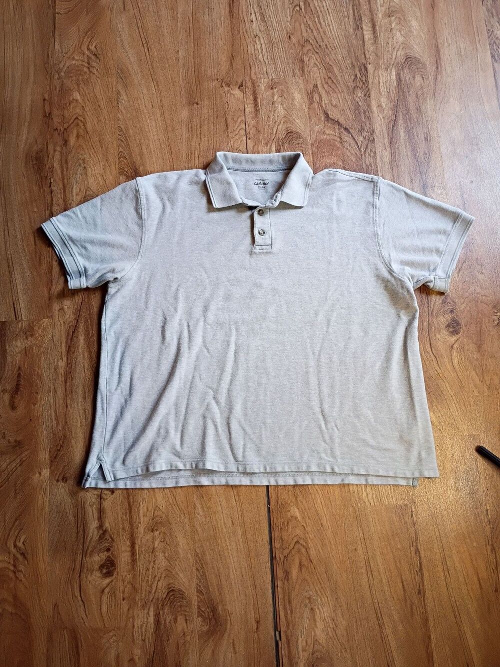 Cabela's Mens Light Gray Polo Shirt 2XL